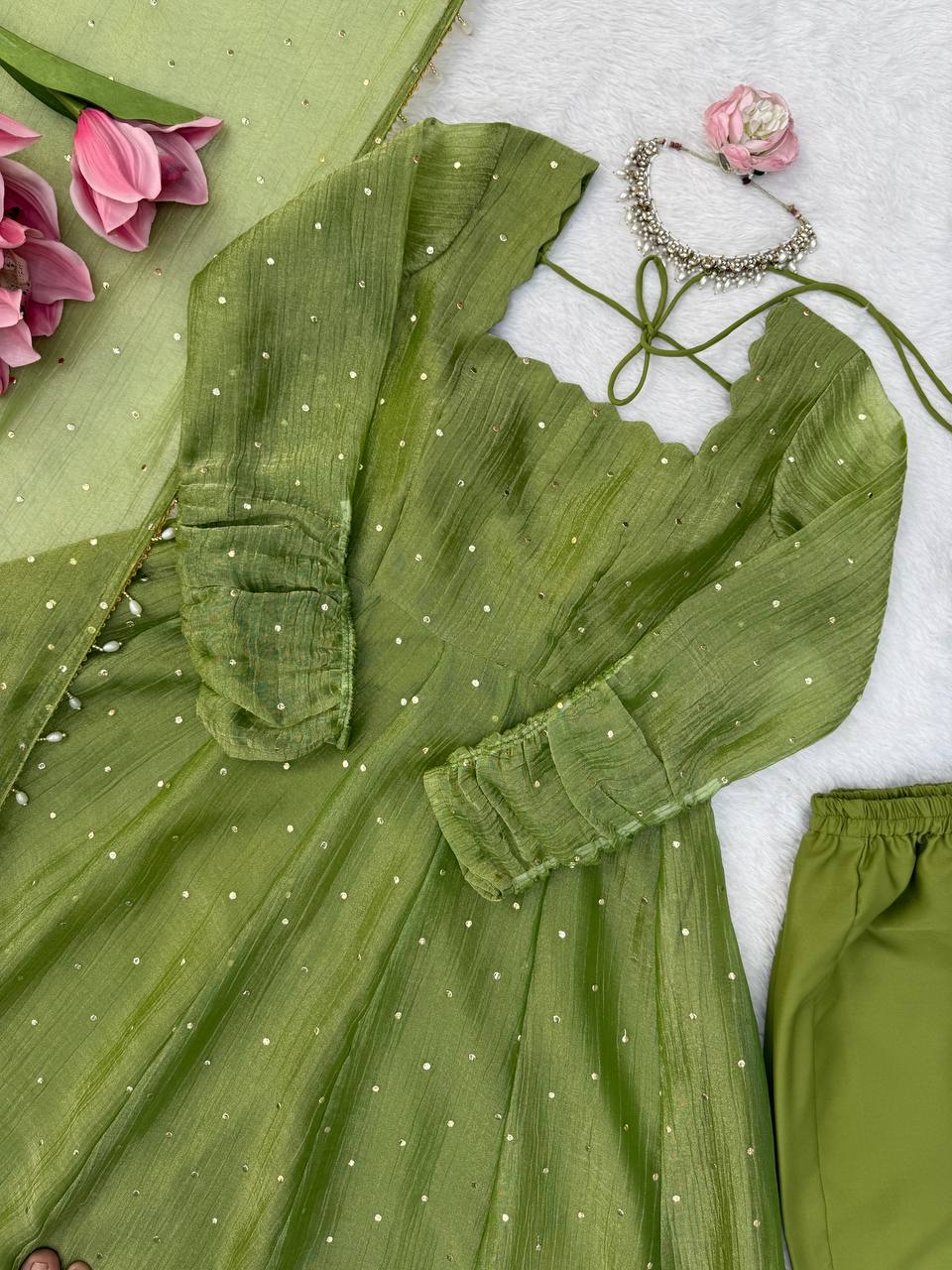 Salsa silk suit