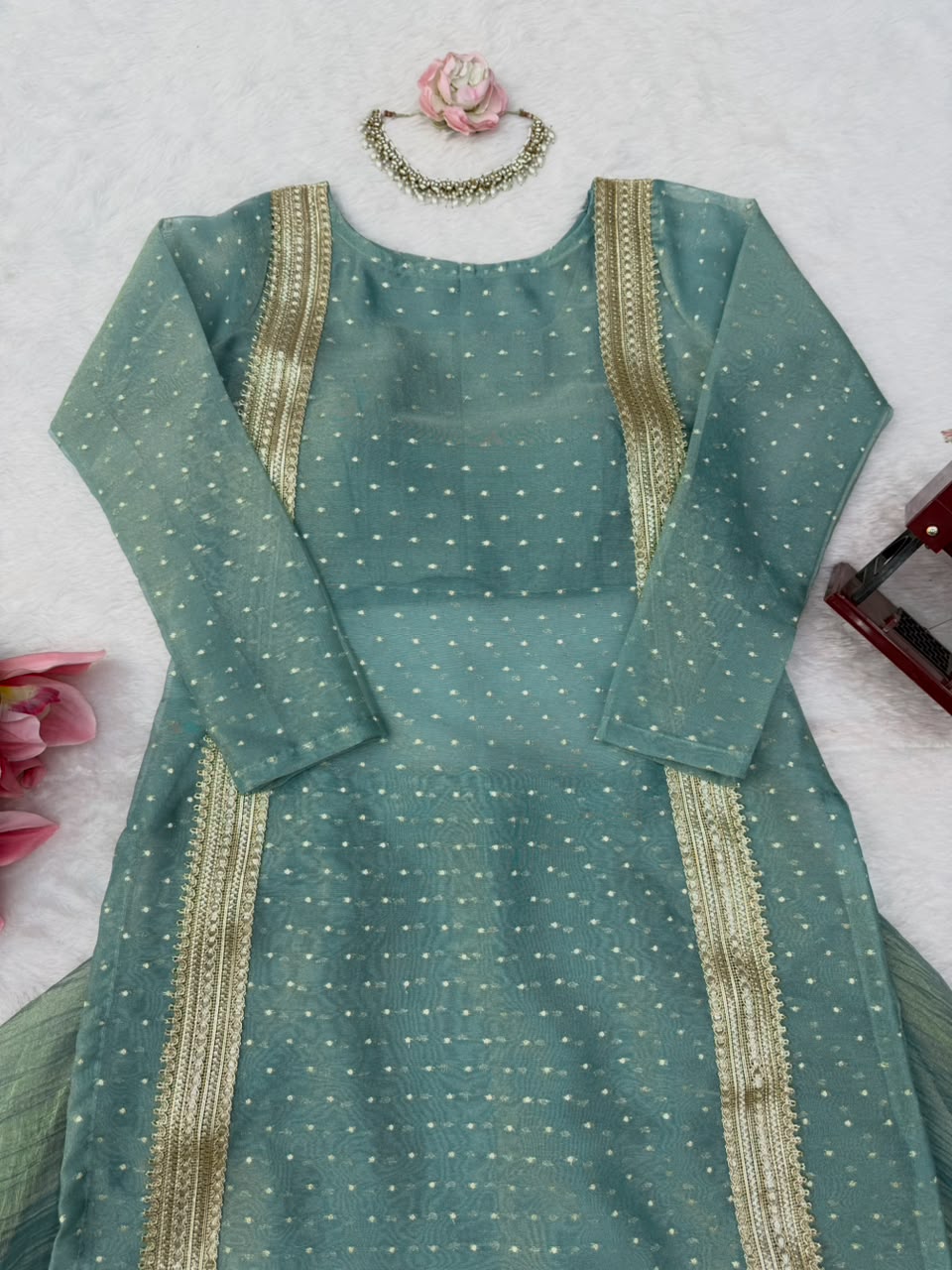 Ice blue shrug