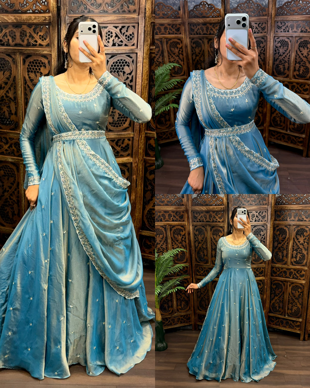 South silk gown