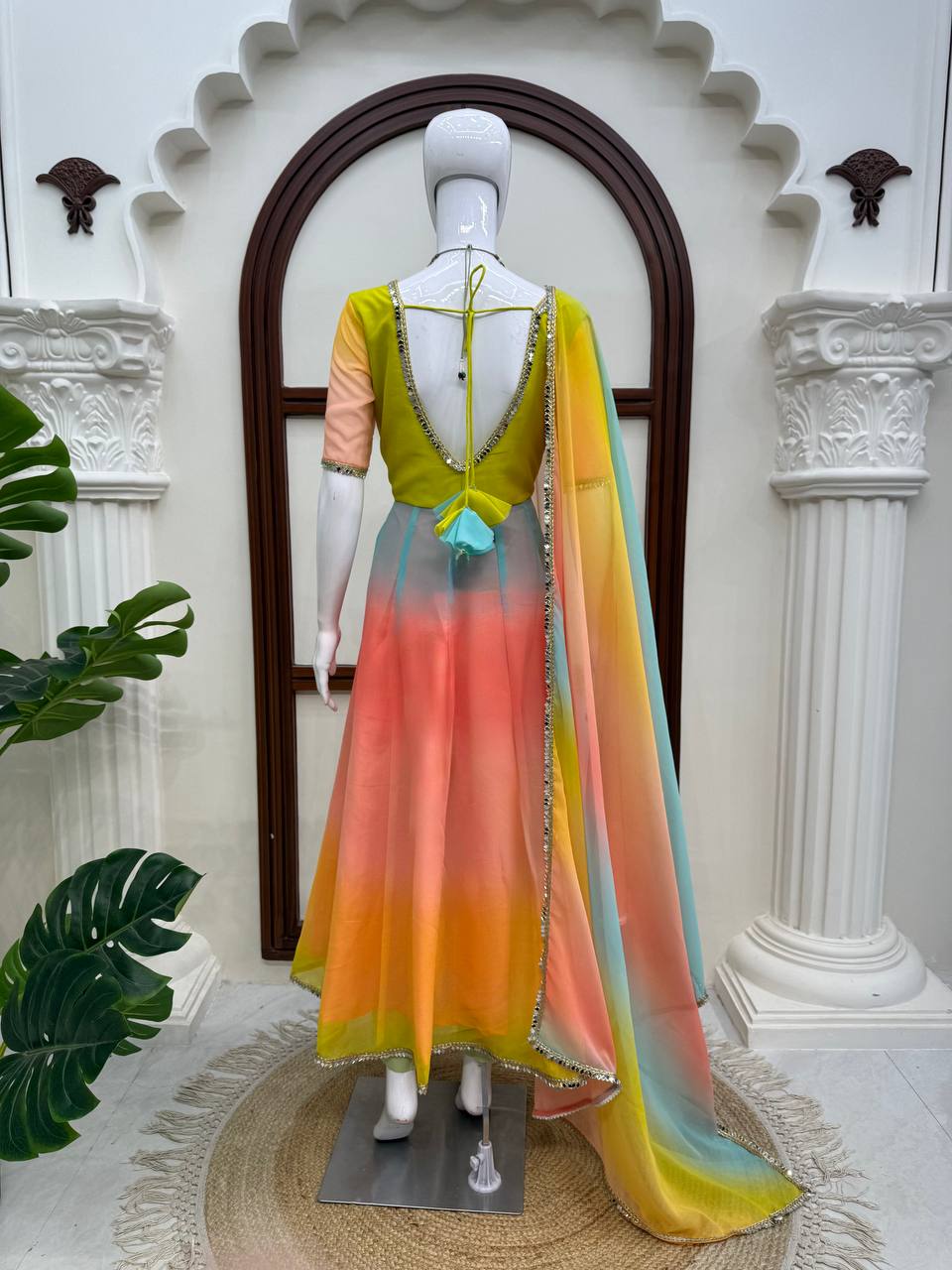 Muli colour dress