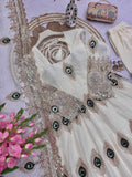 Peacock feather dress