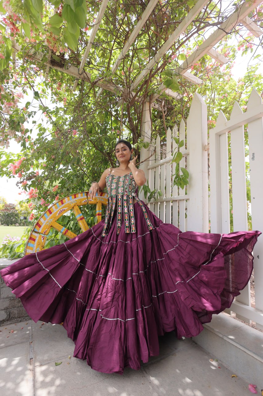 ✨ Garba Glow — Navratri 2026 Kora Cotton Lehenga Set 💃🪩