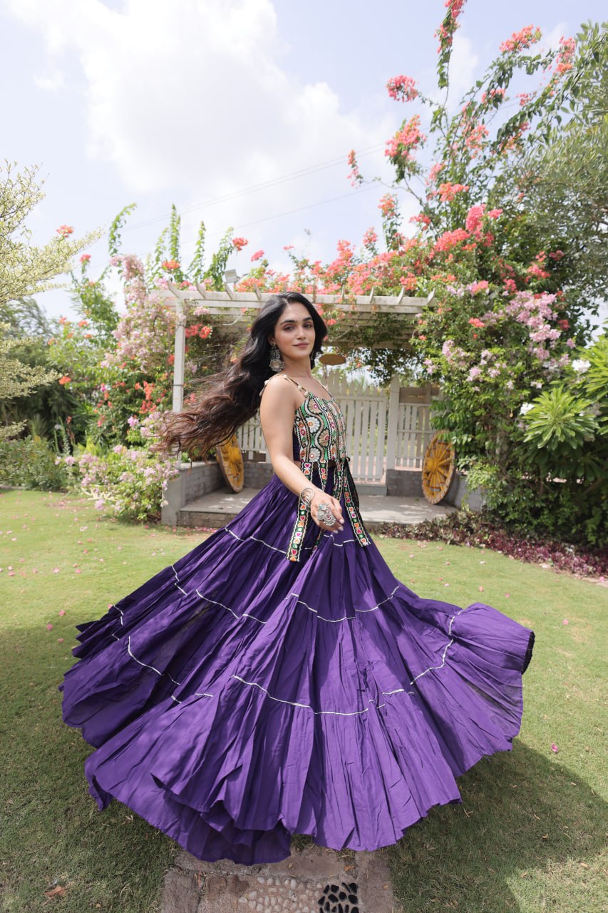 ✨ Garba Glow — Navratri 2026 Kora Cotton Lehenga Set 💃🪩