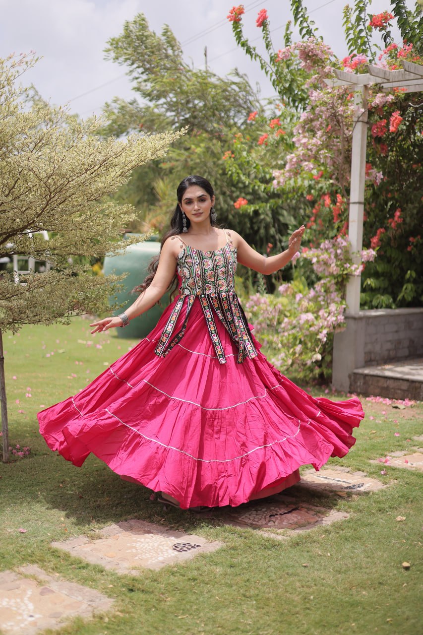 ✨ Garba Glow — Navratri 2026 Kora Cotton Lehenga Set 💃🪩