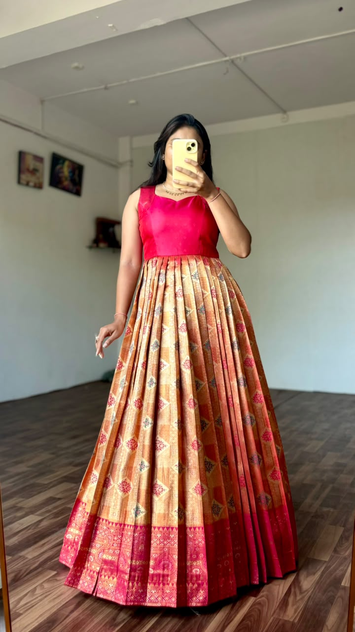 BANARASI SILK GOWN — THE 2-WAY STUNNER