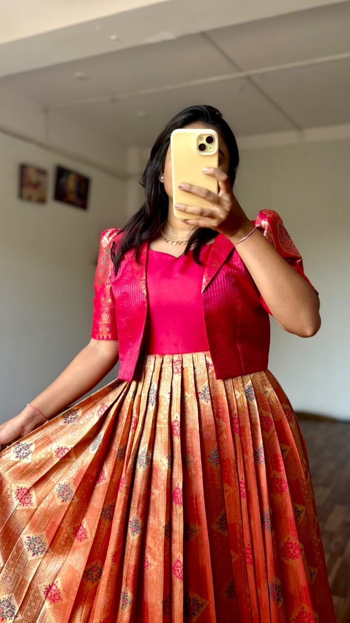 BANARASI SILK GOWN — THE 2-WAY STUNNER