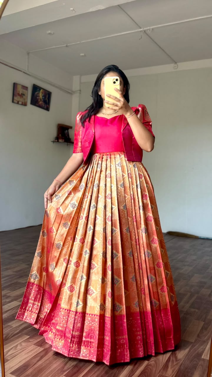 BANARASI SILK GOWN — THE 2-WAY STUNNER