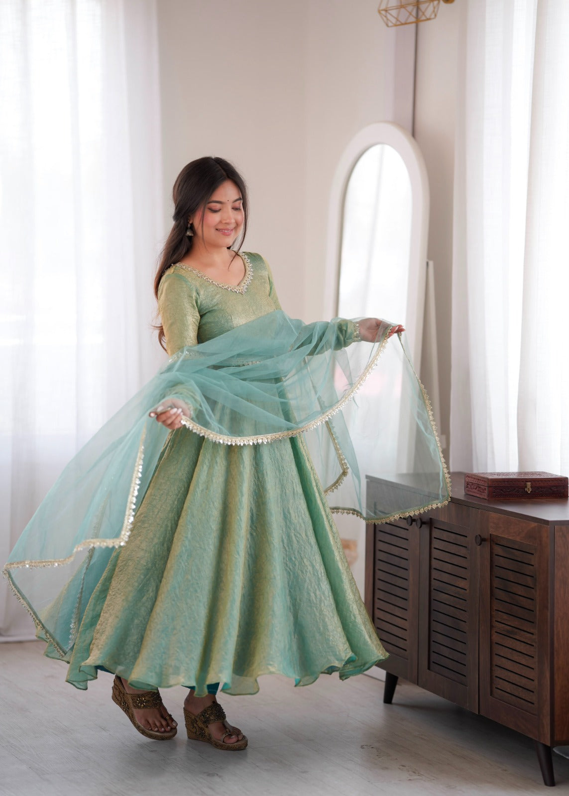 Mirror Muse — 7M Doremon Crush Anarkali Set