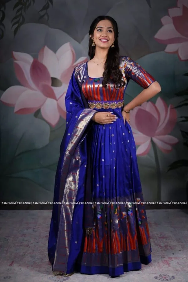 Paithani store anarkali dress